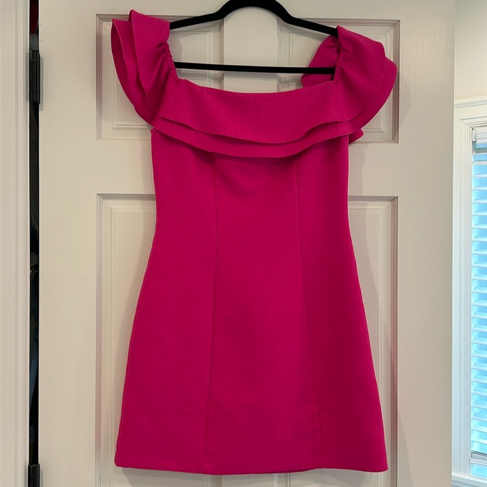 Topshop - Off the Shoulder Dress